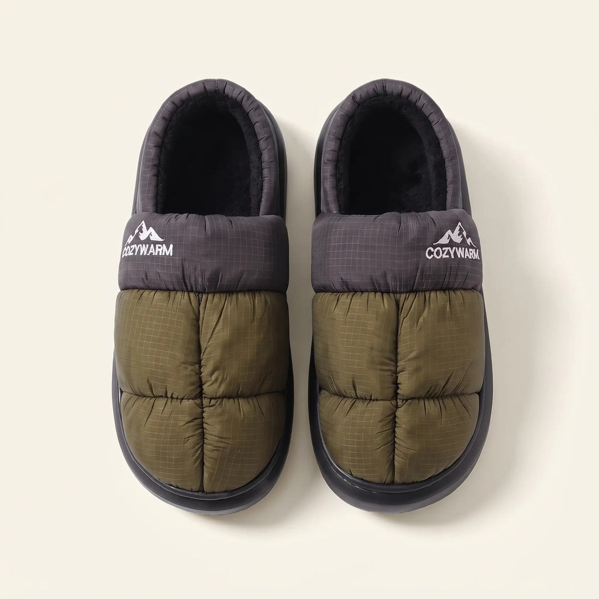 Hjemmesko med lukket hæl og ydersål